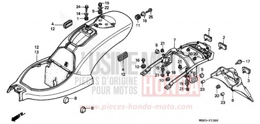 KOTFLUEGEL, HINTEN VT600CS de 1995